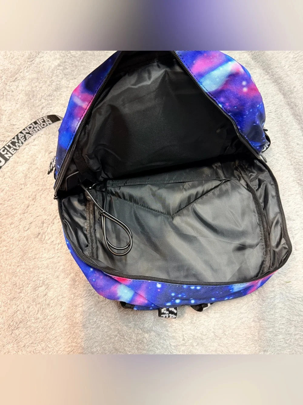Galaxy Shark Kids Backpack - Blue & Red